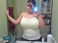 Plump Girlfriend With Biggies In Tight Top Selfie - next door clothed