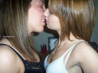 Kissing College Amateur Girls - sensual kiss