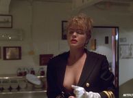 Nipple Slip Actress In Classic Flick - blonde classic lady with ample breast