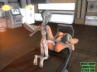 3D Raunchy Sex With Big Cock Alien - animated